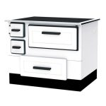 Šporet na čvrsto gorivo Alfa Plam 55 termo R, beli